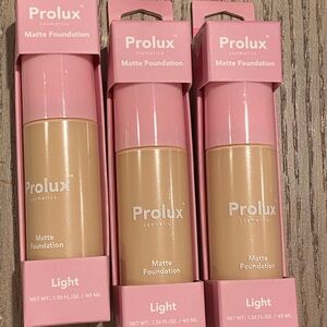 prolux matte foundation light 3 pieces